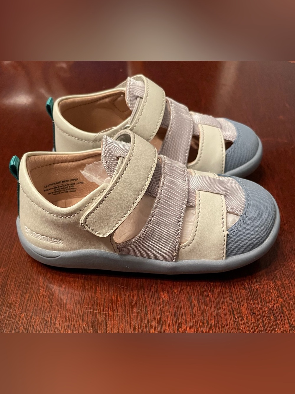 NEW Old Soles Sandal - Light Gray & Blue-unisex